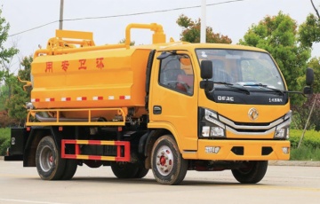 Dongfeng clean water tank volume 2cbm, sewage tank volume 2cbm