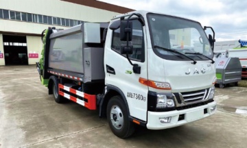 JAC 4cbm compression garbage truck