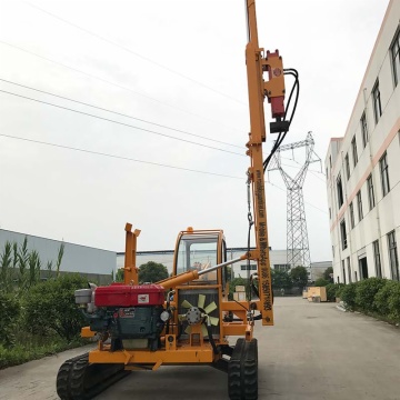 Steel Posts Hydraulic Crawler Pile Driver with Caterpillar